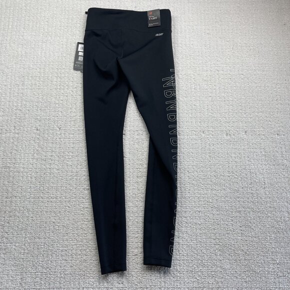 New Balance Printed Accelerate Black Reflective Running Mid Rise Tight Wom XS - Picture 11 of 14